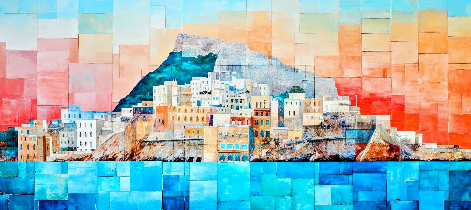 The city walls of Gibraltar — a panoramic view